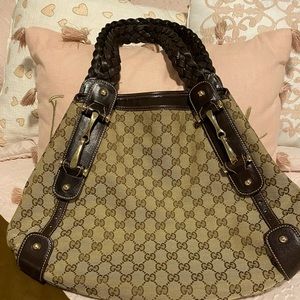 Gucci Monogram Pellum Shoulder Bag
